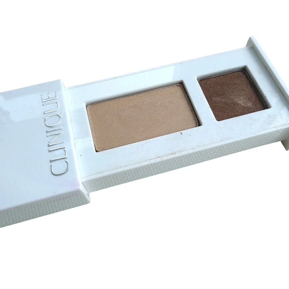 Clinique All About Shadow Duo 01 Like Mink Brown Beige Eyeshadow Palette 1.7g‎